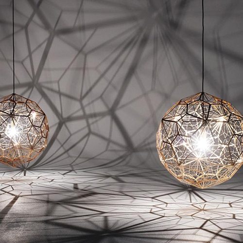 Tom Dixon Etch Web Large Copper Pendant D65cm