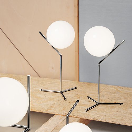 Flos IC Style Small Gold Glass Table Lamp
