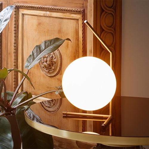 Flos IC Style Small Gold Glass Table Lamp