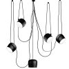 Flos AIM Dimmable Pendant lamp 5 heads Black