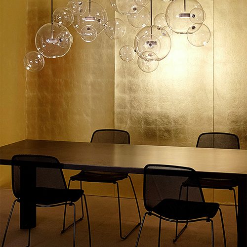 Giopato & Coombes Bolle 4-Ball Glass Pendant Light