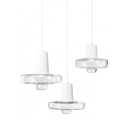 Lasvit Spin Glass Gold Pendant Light
