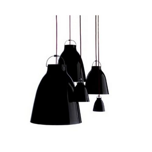 Caravaggio Aluminum Pendant Lamp Black