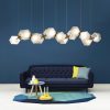 Welles Central Glass Pendant Lights 14 heads - Image 10