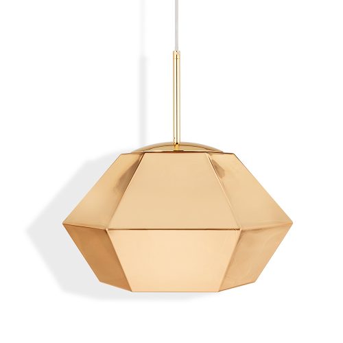 Tom Dixon Cut Small Amber Pendant Lamp