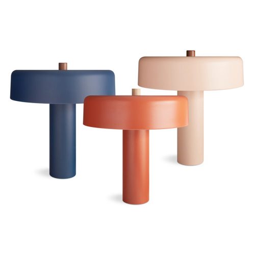 Punk Brick Red Iron Table Lamp