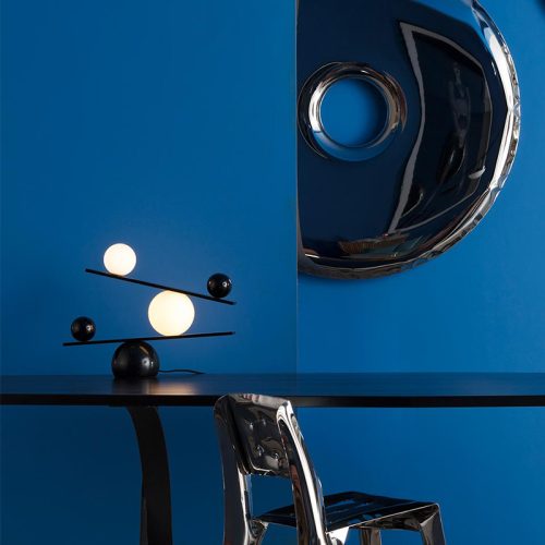 Balance Marble and Glass Table Lamp