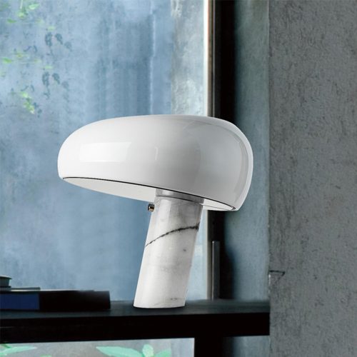 Flos Snuby Marble and Iron Table Lamp