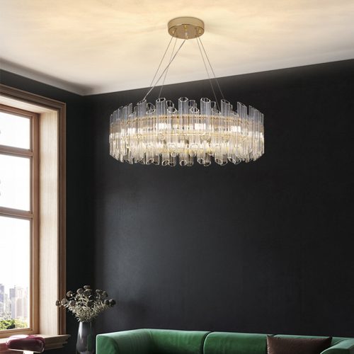 Narges Luxury Crystal Stainless Steel Chandelier