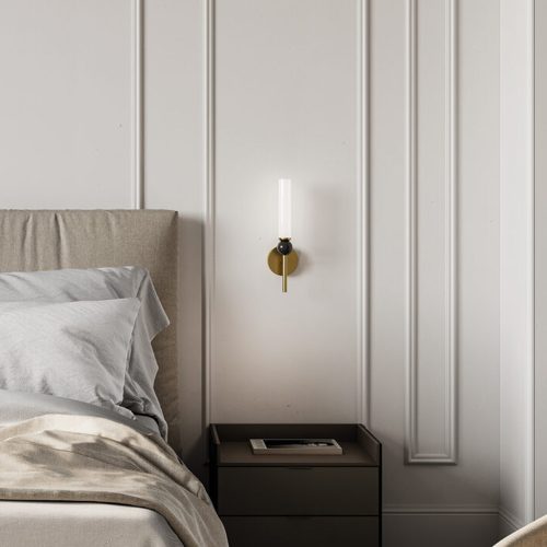 Aromas Delie Marble Iron Wall Lamp