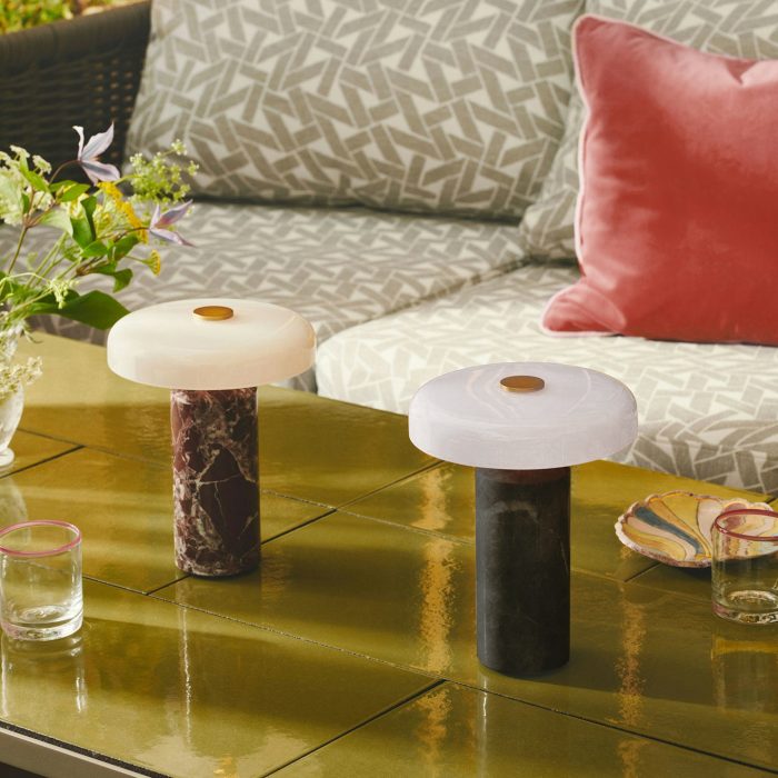 Trip Table Lamp Portable, Burgundy - Image 7