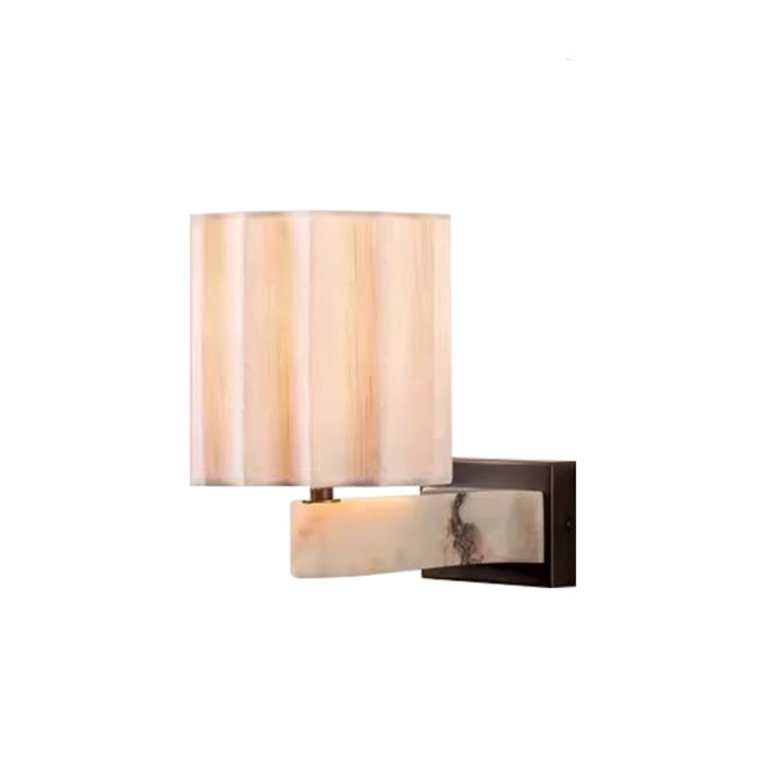 Viotti - Calacatta Viola marble and linen wall light